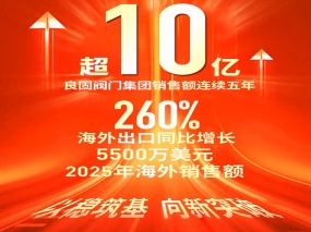 陆续五年超10亿，出口增长260%｜J9直营集团的增长不只是“量变” LIANGGU Valve: Beyond Scale, Toward High-Quality Growth